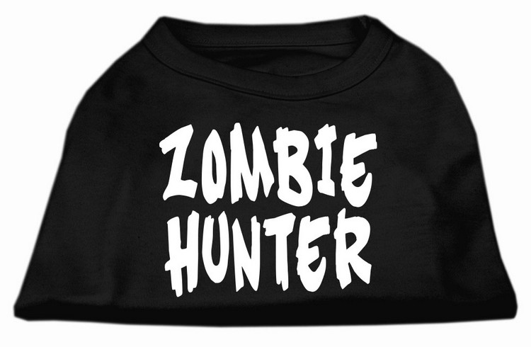 Zombie Hunter Screen Print Shirt Black XS